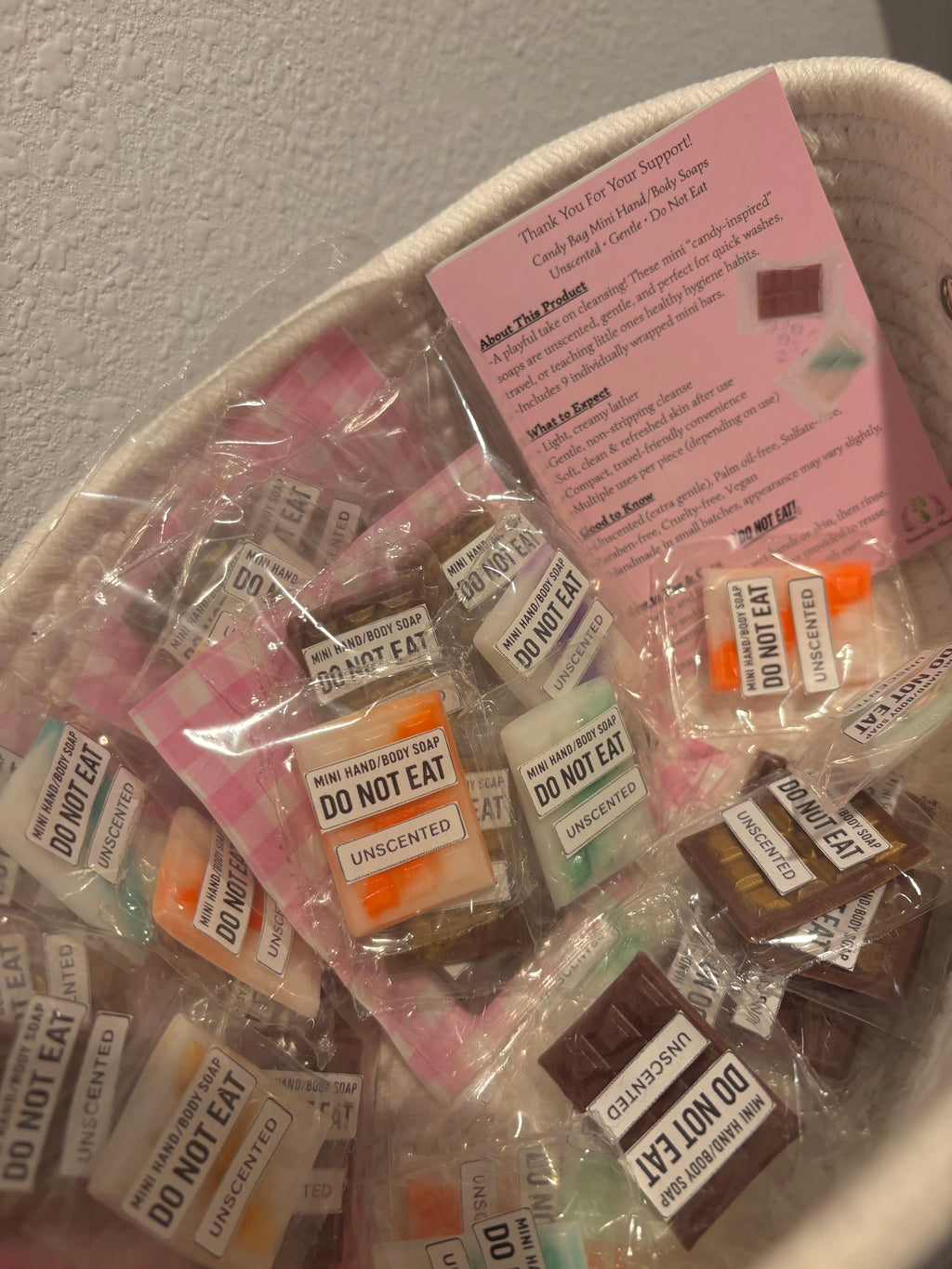 Candy Bag Mini Hand/Body Soaps (Pack of 9)