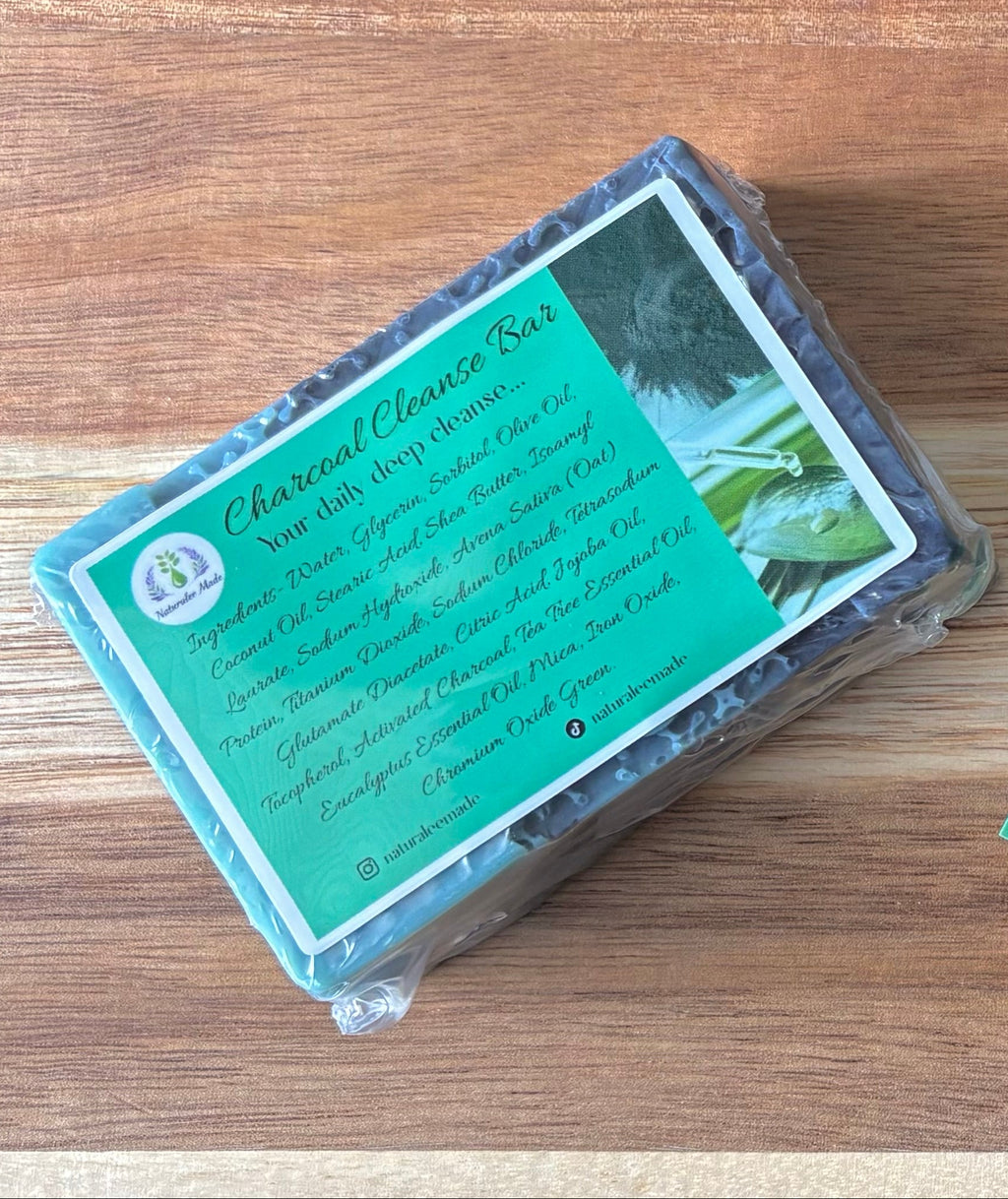 Charcoal Cleanse Bar| Tea Tree & Eucalyptus Essential Oils