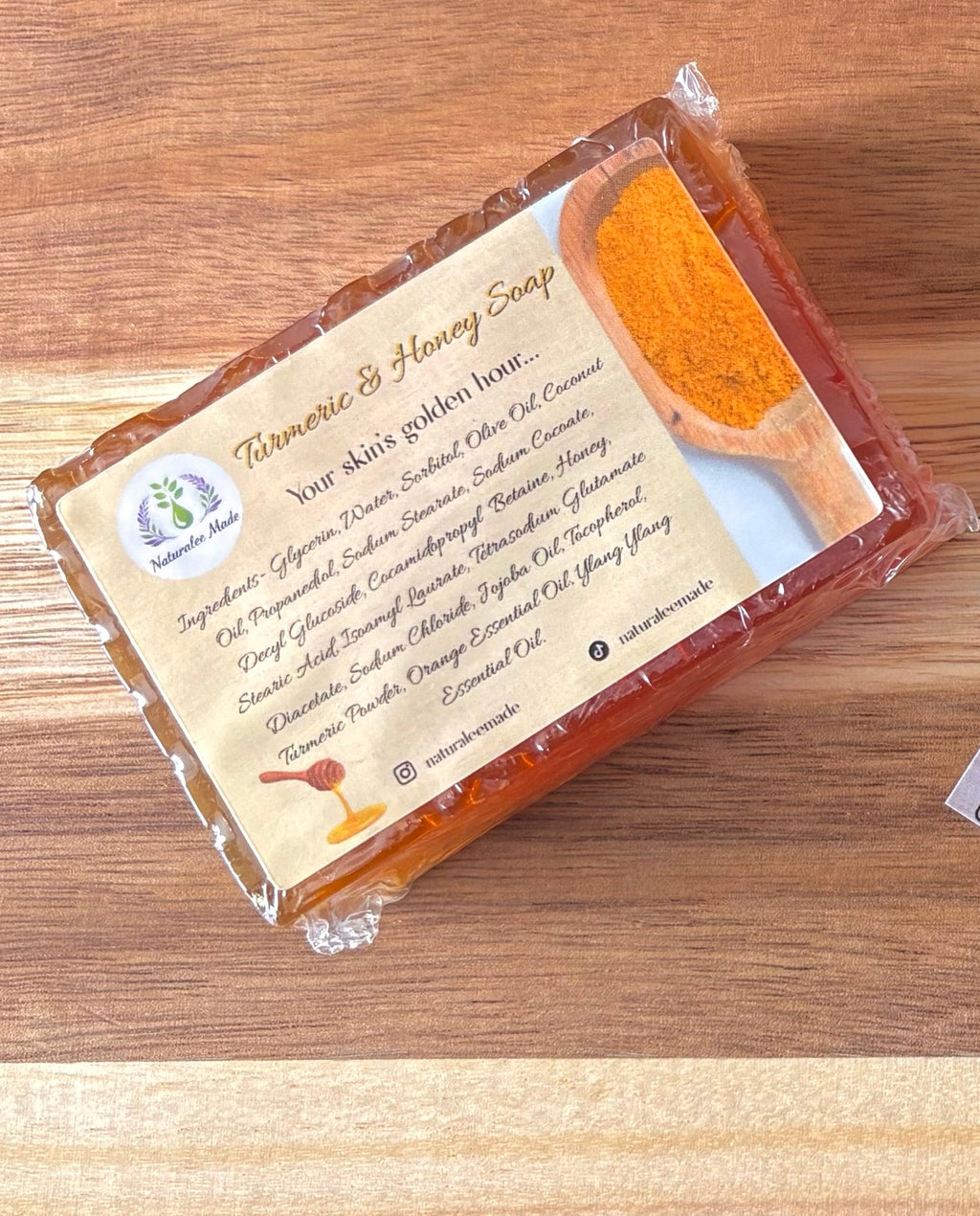 Turmeric & Honey Soap| Orange & Ylang Ylang Essential Oils