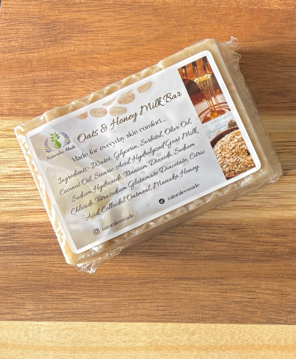 Oats & Honey Milk Bar| Colloidal Oatmeal & Manuka Honey